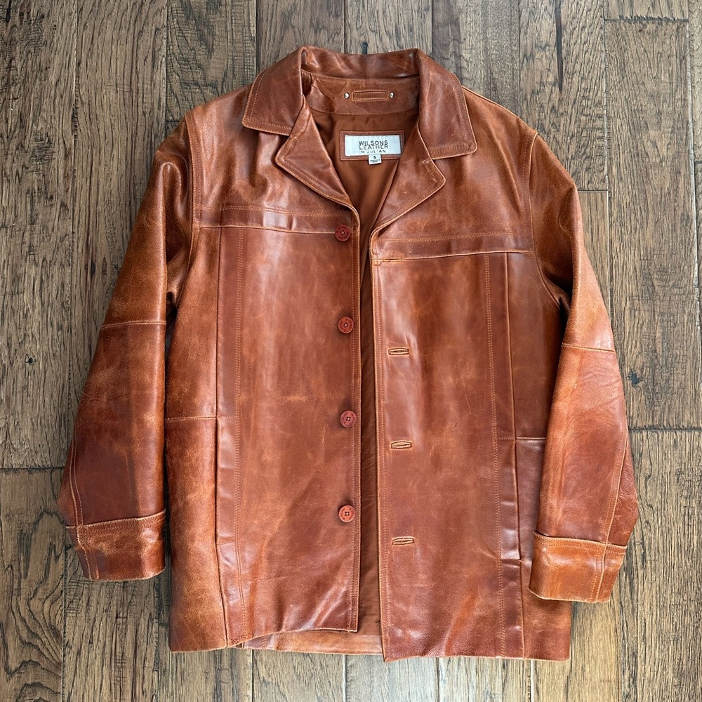 Wilsons Leather Brown Tan Jacket